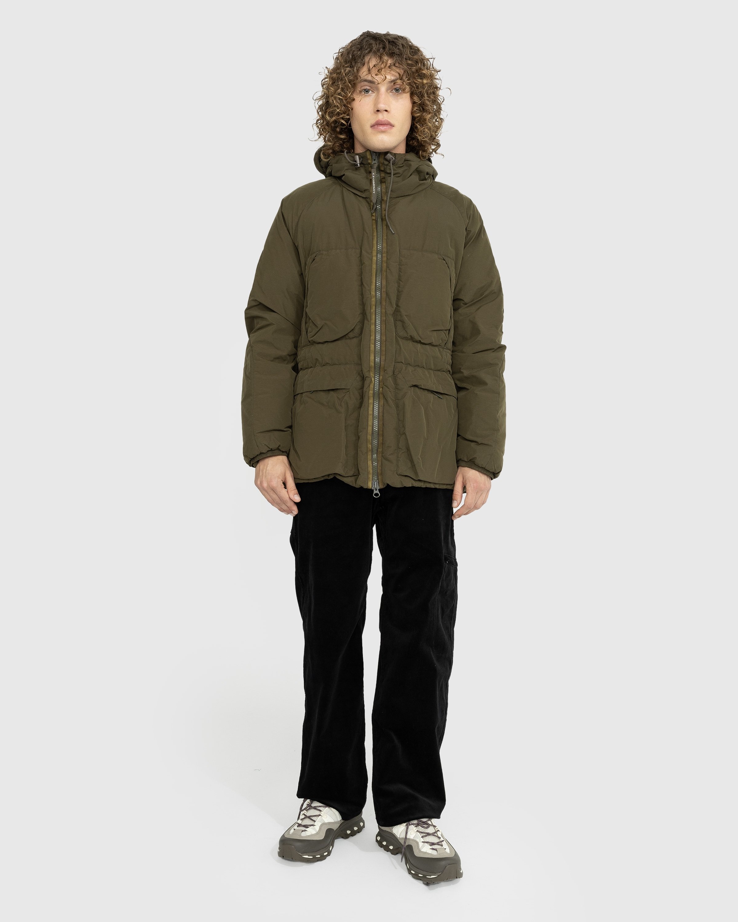 C.P. Company Padded Hooded Jacket Ivy Green Highsnobiety Shop